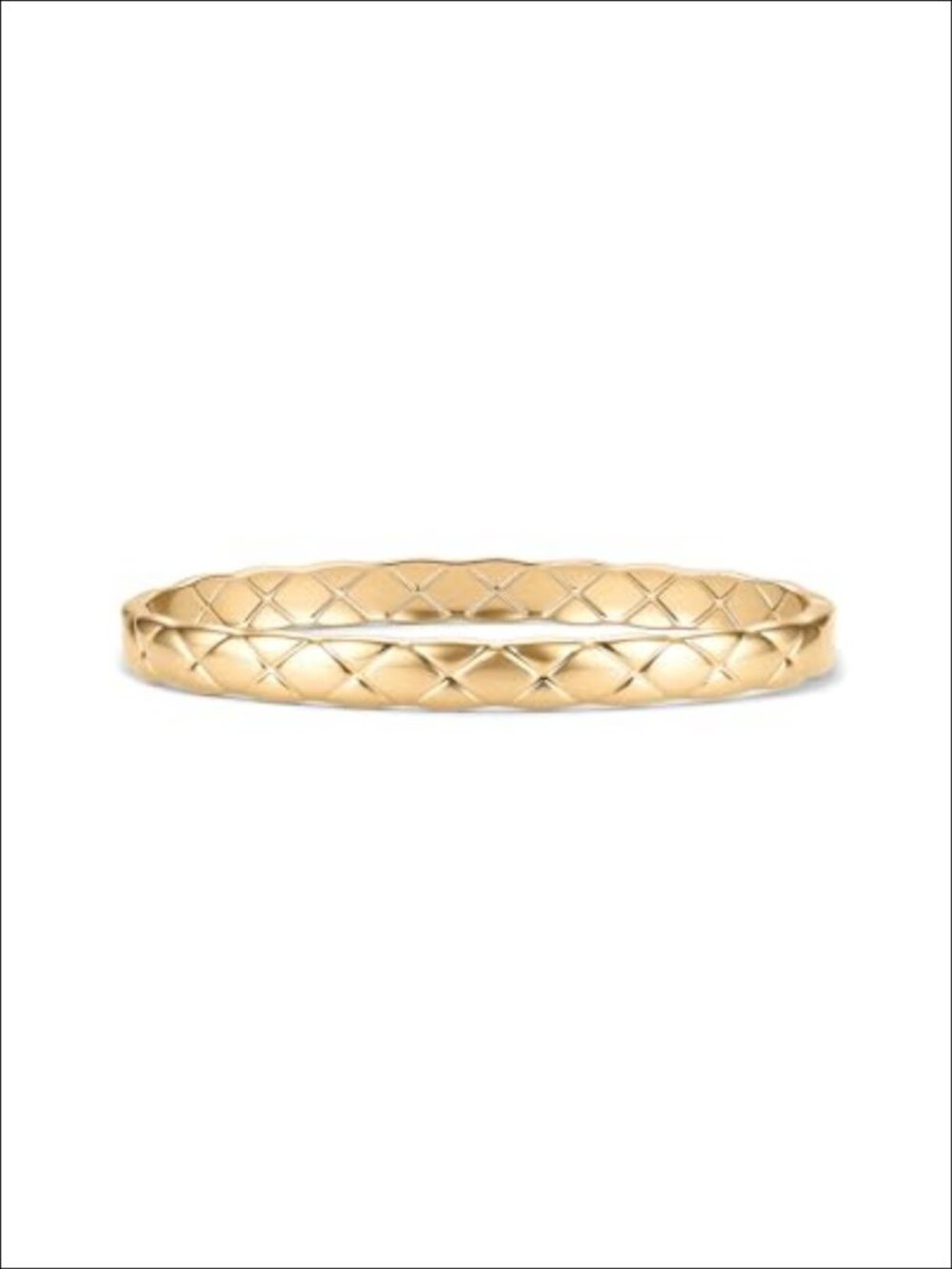 Waterproof 14K Gold Plated Hinged Bangle Bracelet for Women